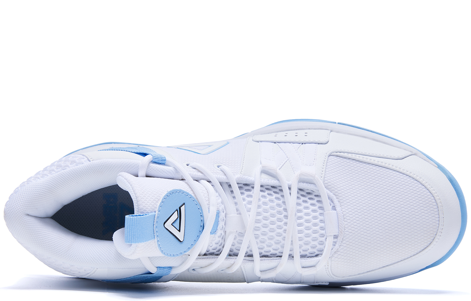 PEAK Textile, Leather Cushioning Slip Resistant Abrasion Resistant Coverage Support High top Basketball Shoes Men’s