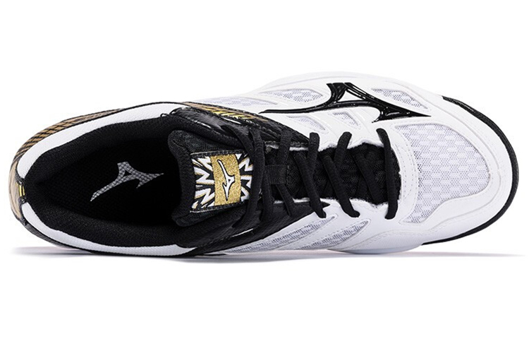 Кроссовки Mizuno Thunder Blade (бело-черные) — фото 3