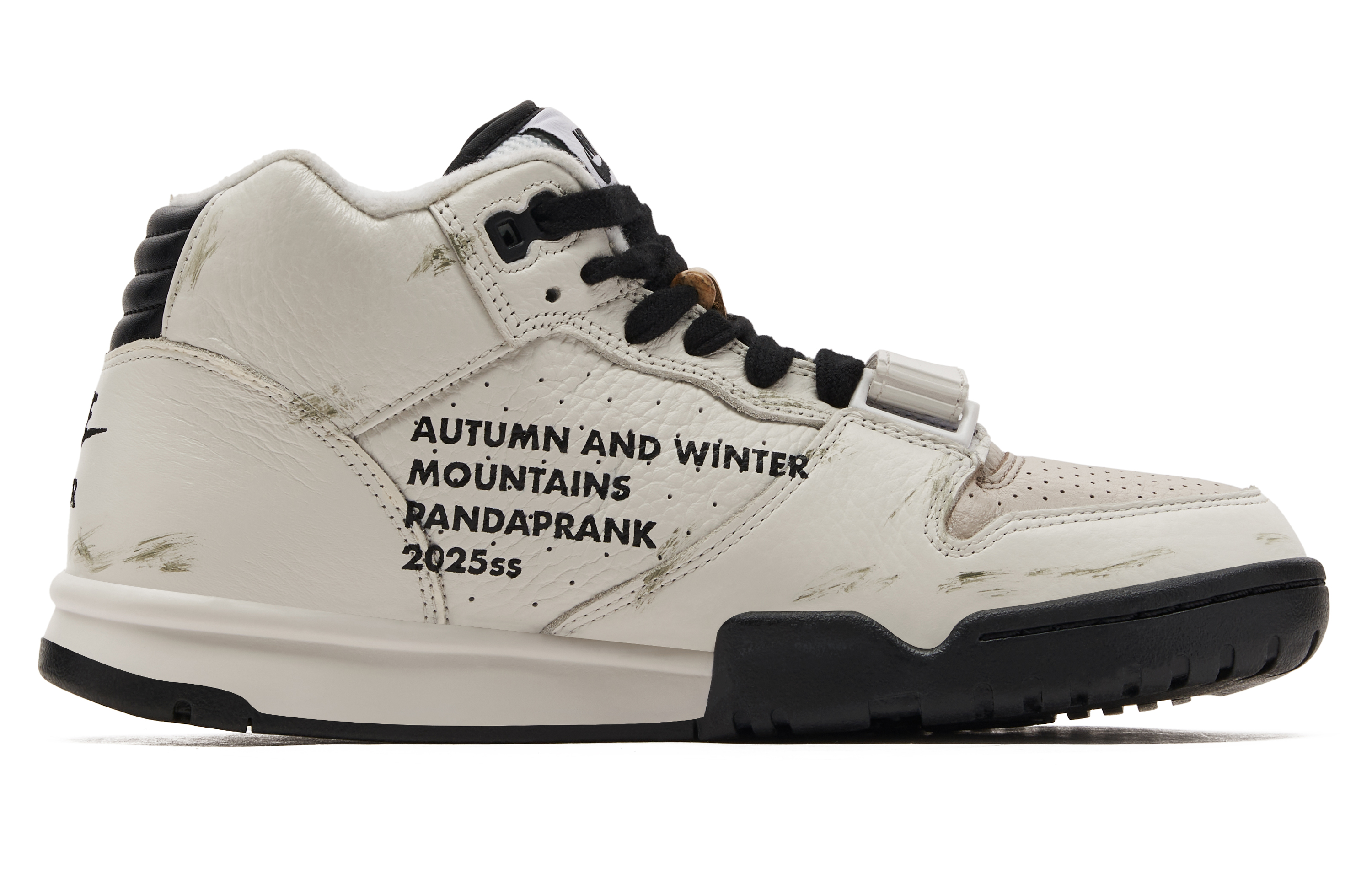 Nike Air Trainer 1 Slip Resistant Abrasion Resistant Mid top Training Shoes Men’s Beige Black