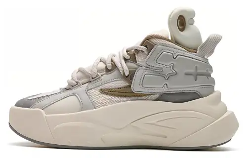 FILA FUSION THE MASH Comfortable Cushioning, Wear Resistant High top Vintage Basketball Shoes Women's White