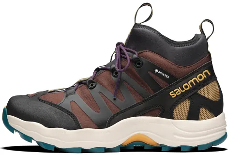 SALOMON XA-Pro 1 Mid Gore-Tex Black Chocolate Brown Blue