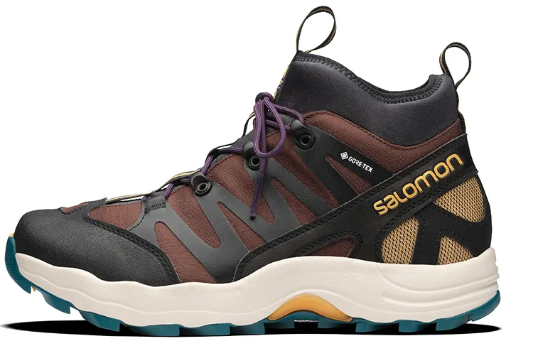 SALOMON XA-Pro 1 Mid Gore-Tex Black Chocolate Brown Blue