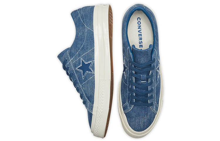 Кеды Converse One Star (джинсово-синий) — фото 4