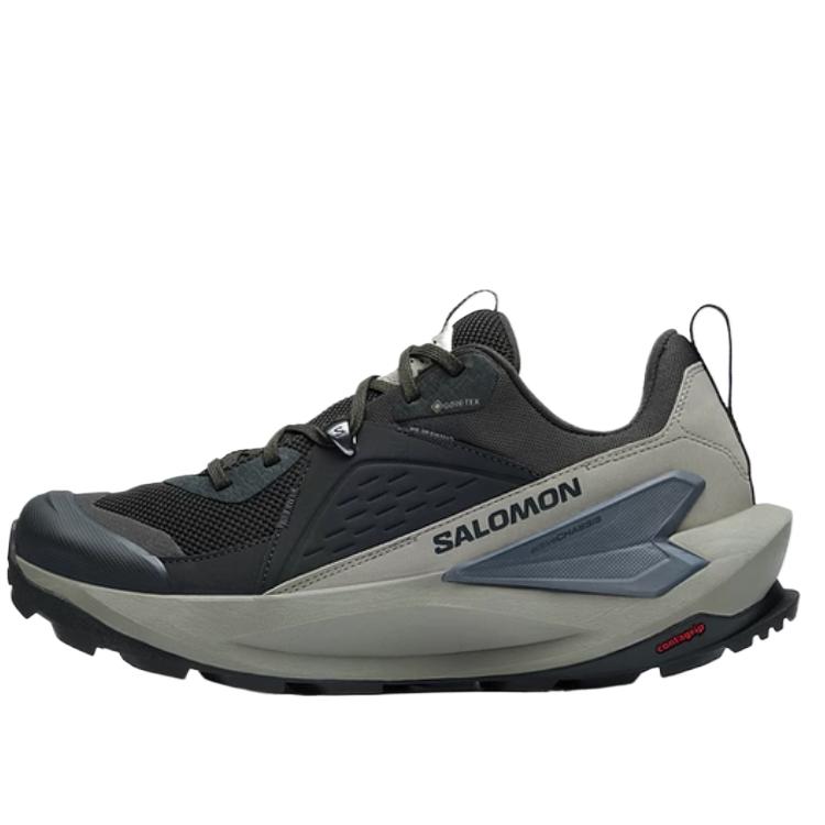 SALOMON Elixir Abrasion Resistant Low top Hiking Shoes Unisex Cyan Black