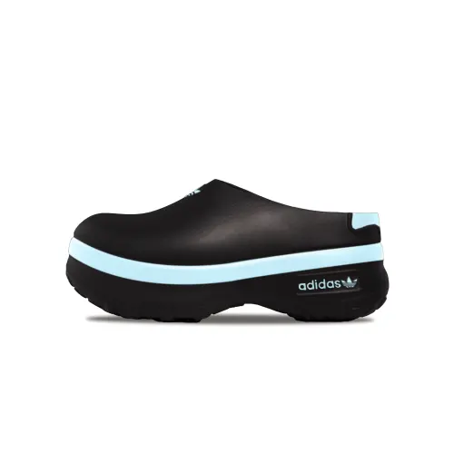 Adidas Originals AdiFOM Stan Smith Mule Slip Resistant Closed Toe Slippers Women's Black Blue