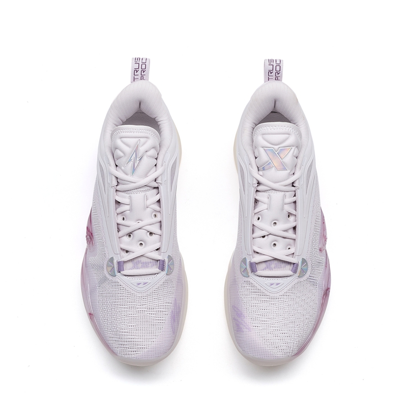 XTEP Zhang Zhenlin 1st Generation Basketball Shoes Men’s Low Top Miao Purple