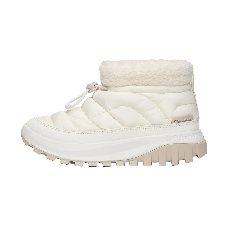 Columbia SNOWTROT SHORTY Outdoor Abrasion Resistant Cushioning Short Snow Boots Women's White