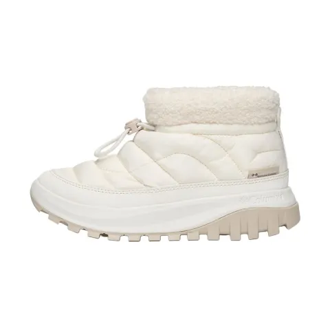 Columbia SNOWTROT SHORTY Outdoor Abrasion Resistant Cushioning Short Snow Boots Women's White