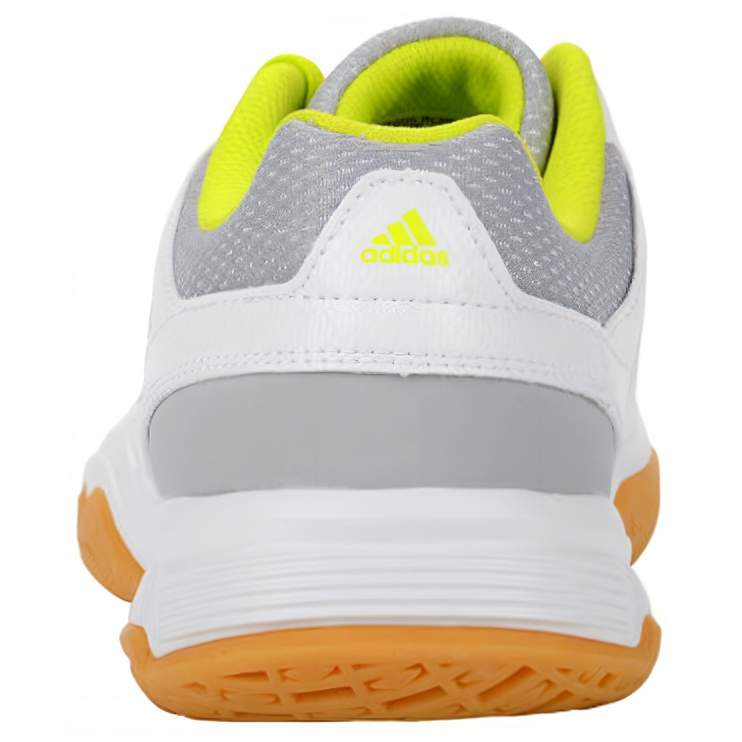 Adidas Quickforce 3 Cushioning, Wear Resistant Low top Badminton Shoes Unisex White Green