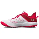 Under Armour Cushioning, Wear Resistant Low top Training Shoes Unisex Red White