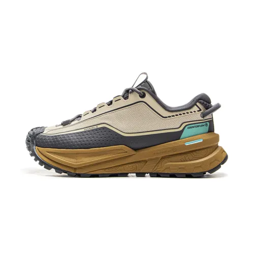 Li Ning Outdoor CF Tracing Low top Outdoor Hiking Shoes Unisex Khaki