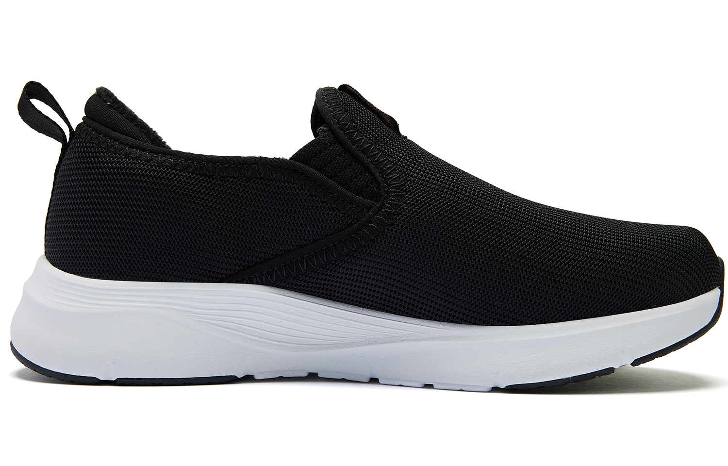 QIAODAN Fleece Lined Thermal Walking Shoes Slip on, Comfortable Casual Versatile Cushioning Abrasion Resistant