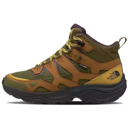 THE NORTH FACE Hedgehog Comfortable Waterproof Low top Hiking Shoes Women's Forest Olive