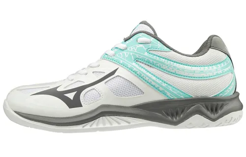 Mizuno Volleyball Shoes Unisex Low Top White/Gray/Green