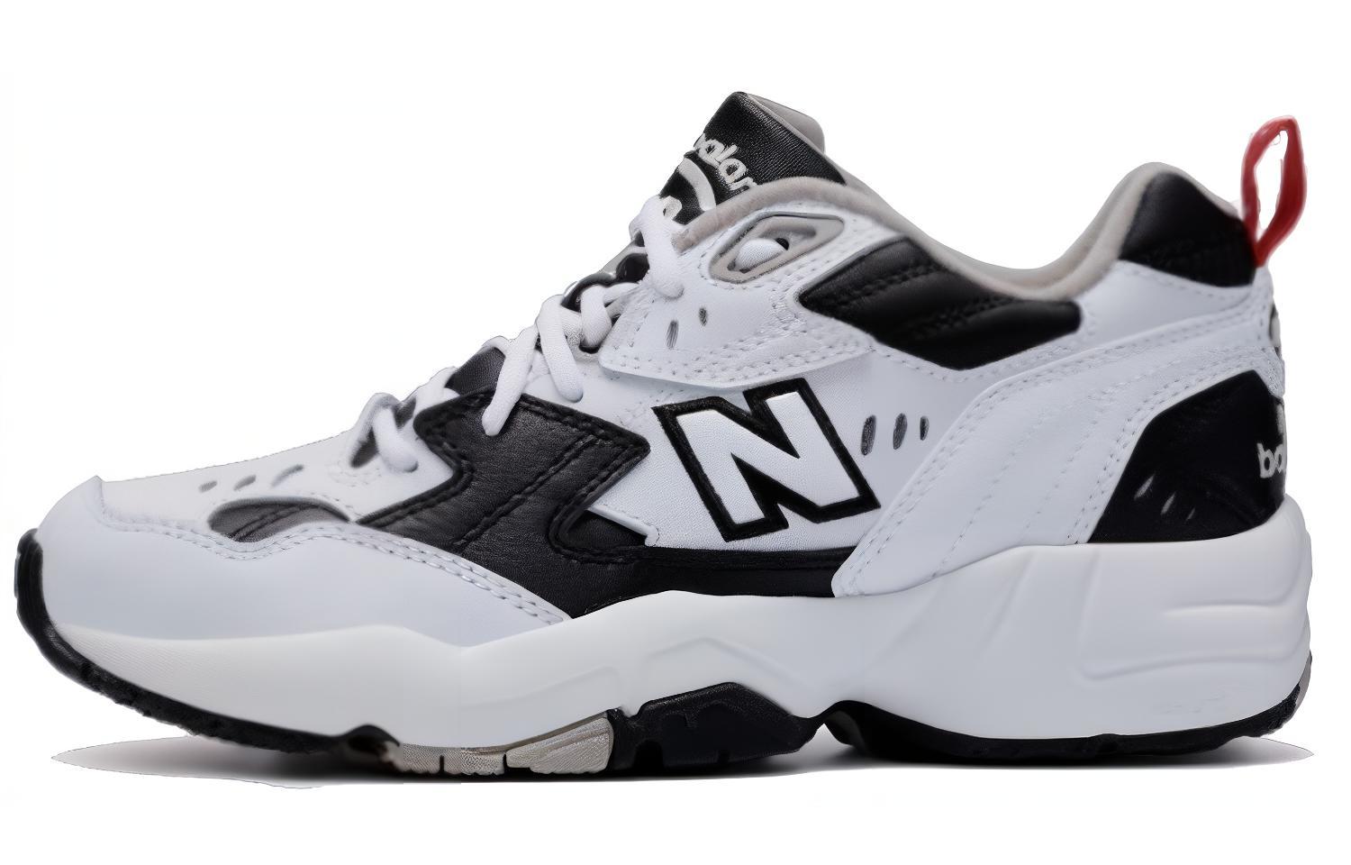 New Balance NB 608 V1 comfortable and versatile lightweight low-top training shoes women's black and white