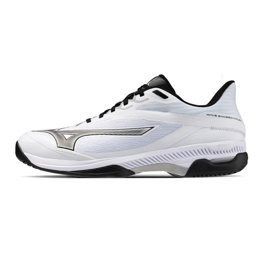 Mizuno WAVE EXCEED COURT Slip Resistant, Abrasion Resistant, Lightweight Low top Tennis Shoes Unisex White Black