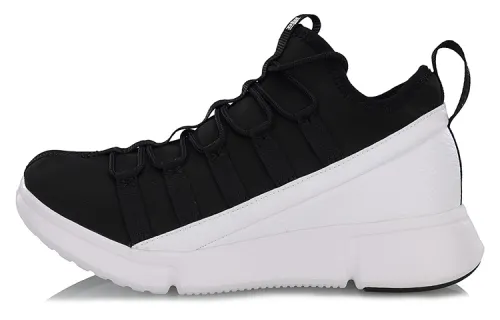 Li Ning Essence 2 Vintage Basketball Shoes Women's Mid Top Black/White