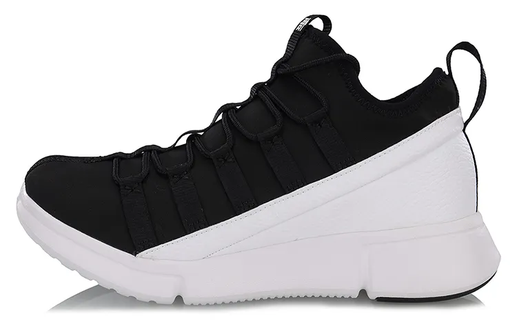 Li Ning Essence 2 Vintage Basketball Shoes Women's Mid Top Black/White