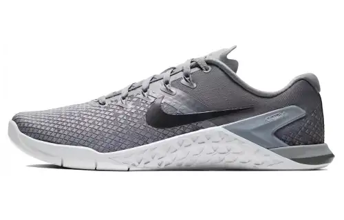 Nike Metcon 4 XD round toe comfortable non-slip wear-resistant low-cut training shoes for men and women gray