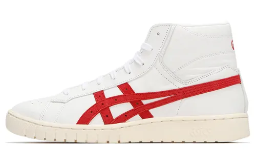 Asics Gel-Ptg MT Synthetic Leather Slam Dunk Mitsui Hisashi 2021 Mid-top Retro Basketball Shoes Uniform for Men and Women White and Red