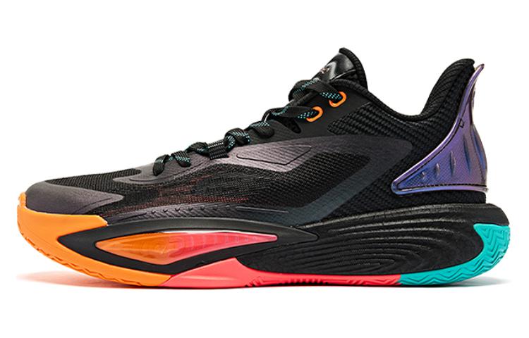 QIAODAN Prickle 7.0 Cushioning, Wear Resistant Low top Basketball Shoes Men’s Black Green