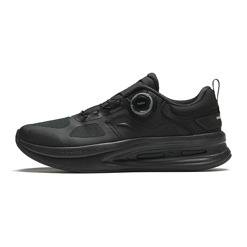 Anta Shen Xing Pro Fabric Cushioning Slip Resistant Low top Training Shoes Unisex Black