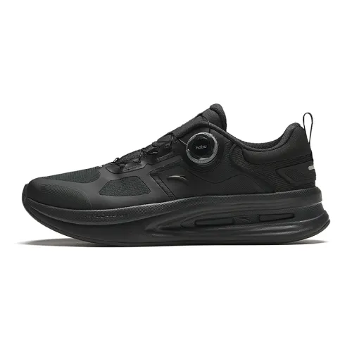 Anta Shen Xing Pro Fabric Cushioning Slip Resistant Low top Training Shoes Unisex Black