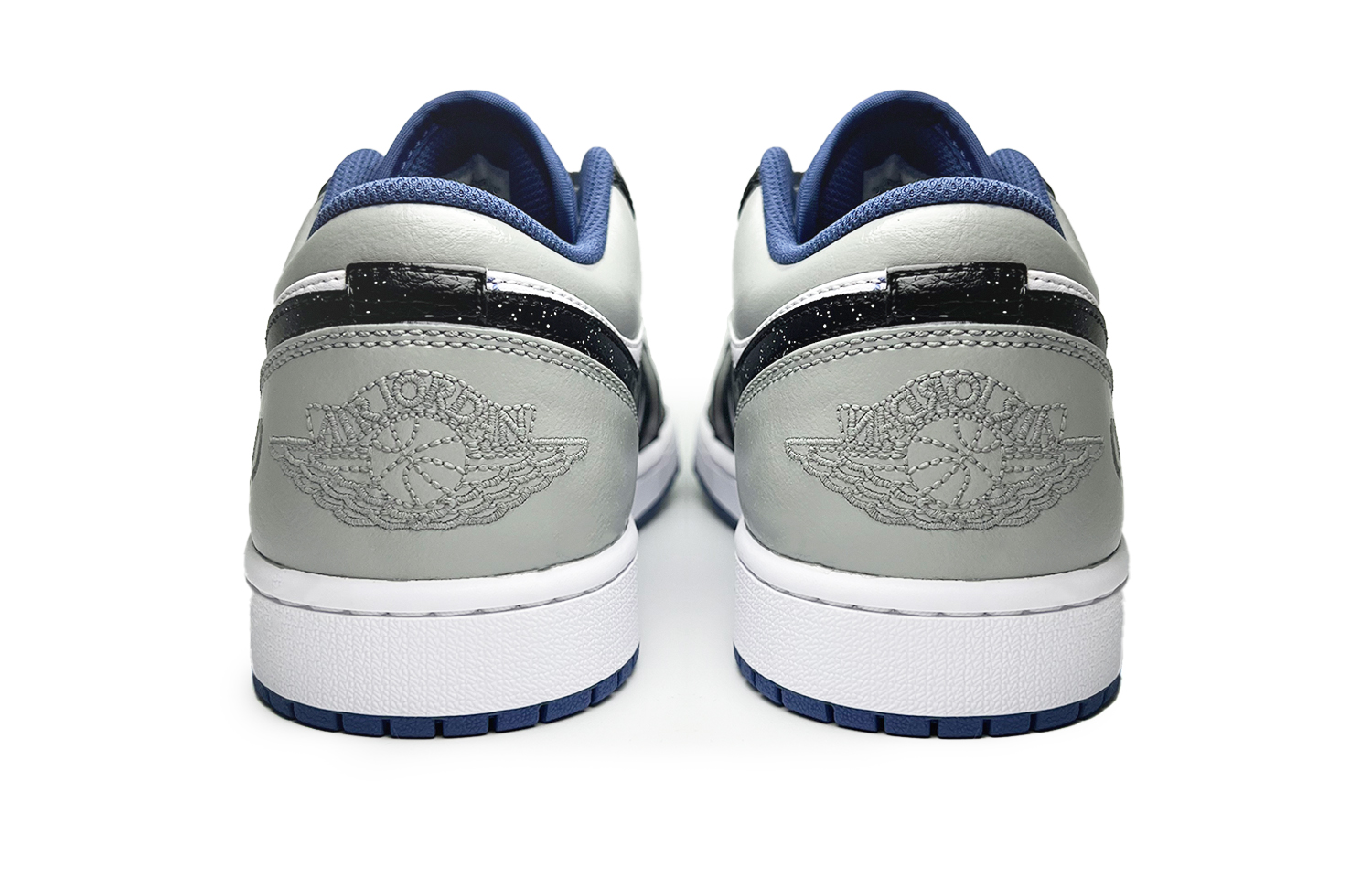 Jordan Air Jordan 1 Vintage Basketball Shoes Men’s Low Top Black Gray White