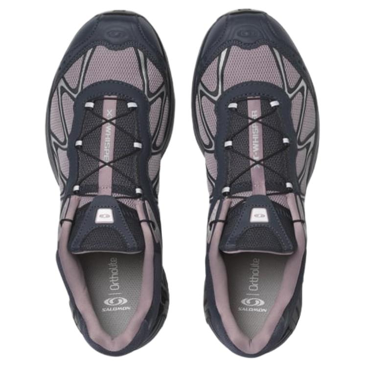 SALOMON XT WHISPER Fabric Cushioning Breathable Abrasion Resistant Support Hiking Shoes Unisex Dark Blue