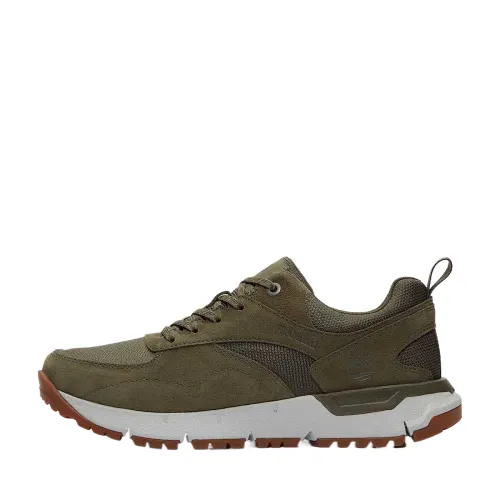 Timberland Voyager Park Leather Abrasion Resistant Low top Training Shoes Men's Dark Green