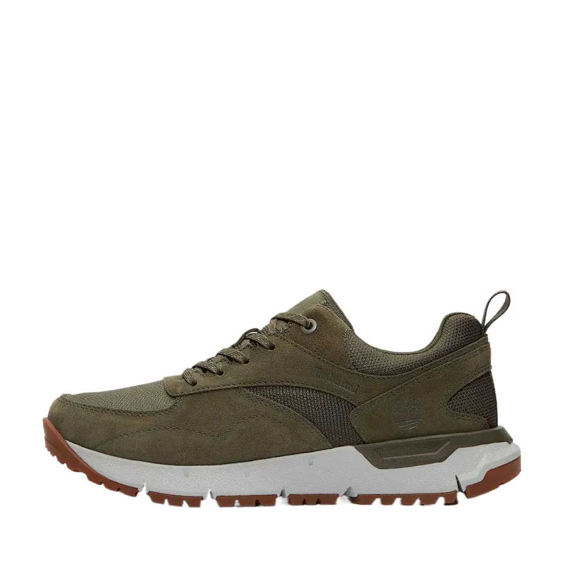 Timberland Voyager Park Leather Abrasion Resistant Low top Training Shoes Men's Dark Green