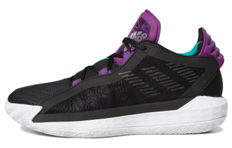 Мужские кроссовки adidas D lillard 6 Dame 6 (черно-фиолетовые)