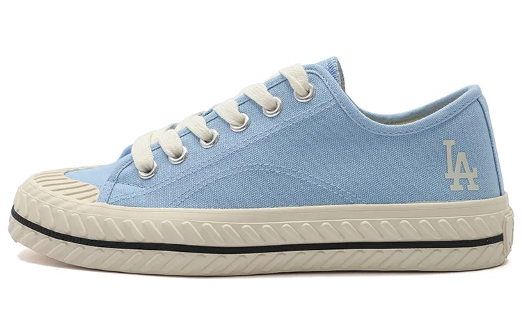 MLB Playball Origin Comfortable Abrasion Resistant, Breathable, Lightweight Low top Canvas Shoes Unisex Light Blue