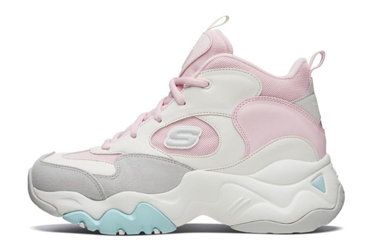 Skechers Skechers D'LITES 3.0 Comfortable High Top Dad Shoes Women's White Pink