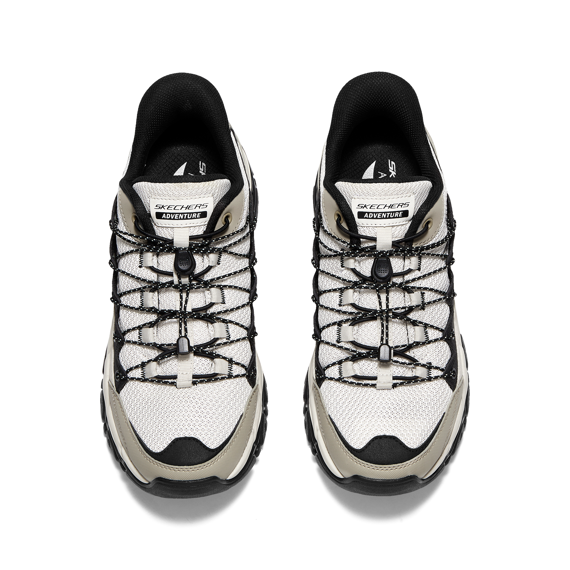 Skechers Abrasion Resistant, Waterproof, And Breathable, Lightweight, Thermal Low top Hiking Shoes Men’s Beige Gray