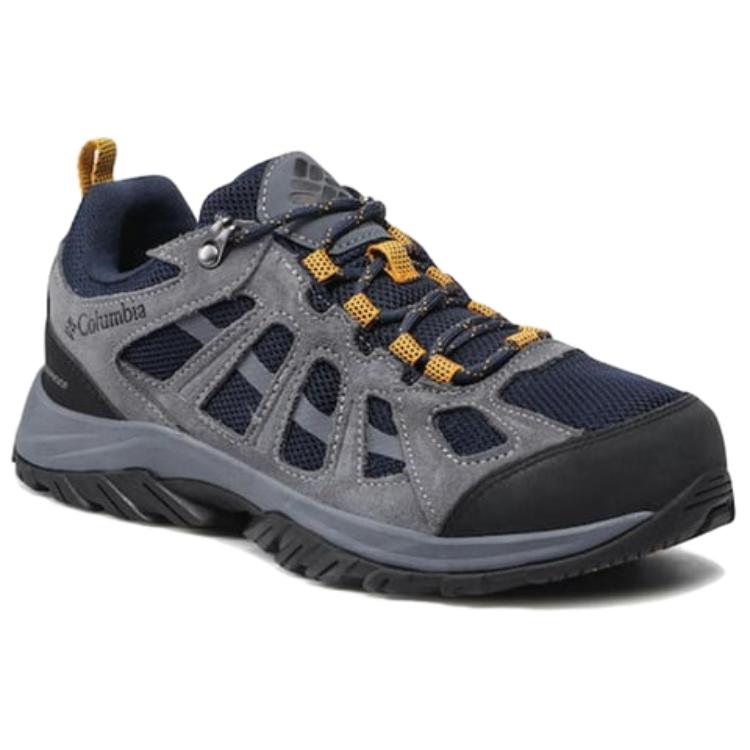 Columbia Redmond 3 Slip Resistant Abrasion Resistant Low top Hiking Shoes Men’s Gray Blue