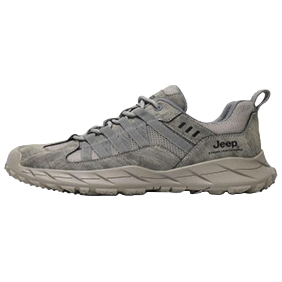 Jeep Soft And Comfortable Low top Hiking Shoes Men’s Ancient Dust Gray