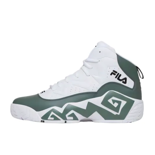 FILA MB Leather Mid top Basketball Shoes Men's White