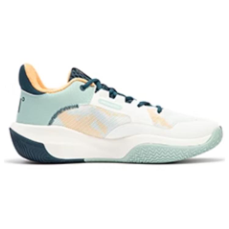 361° Abrasion Resistant Breathable Abrasion Resistant Breathable Low top Basketball Shoes Men’s White Green