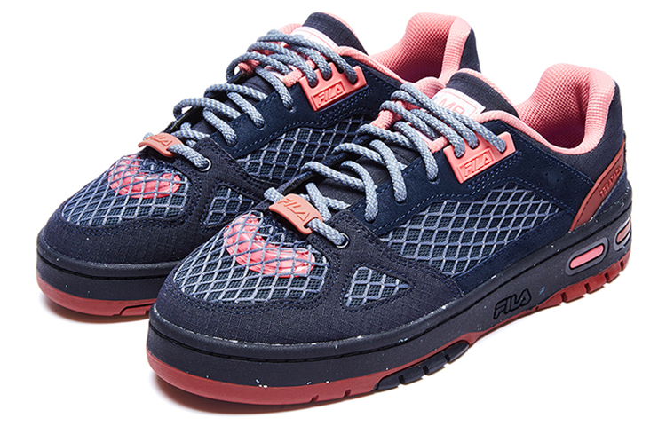 FILA FUSION X Marcelo Burlon Teratach Low Shoes ‘Navy Red’ Women’s