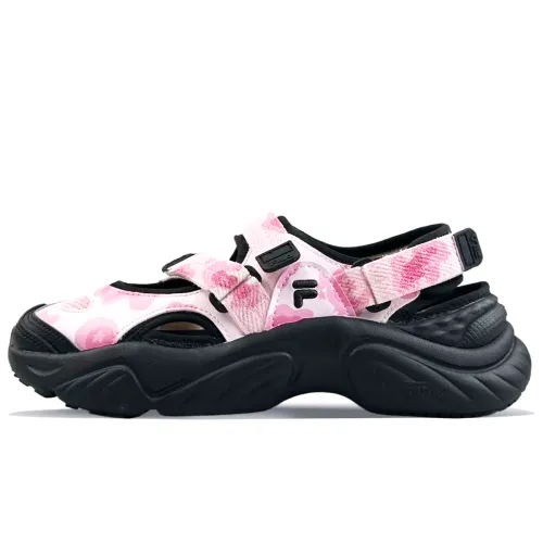 FILA Fusion Beach Sandals Women's Black Pink