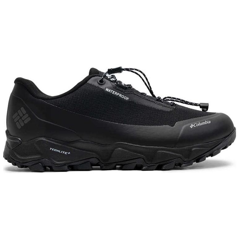 Columbia Hiking Textile, Synthetic Leather Low top Hiking Shoes Men’s Black