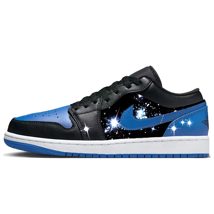 Jordan Air Jordan 1 Vintage Basketball Shoes Men's Low Top White/Blue