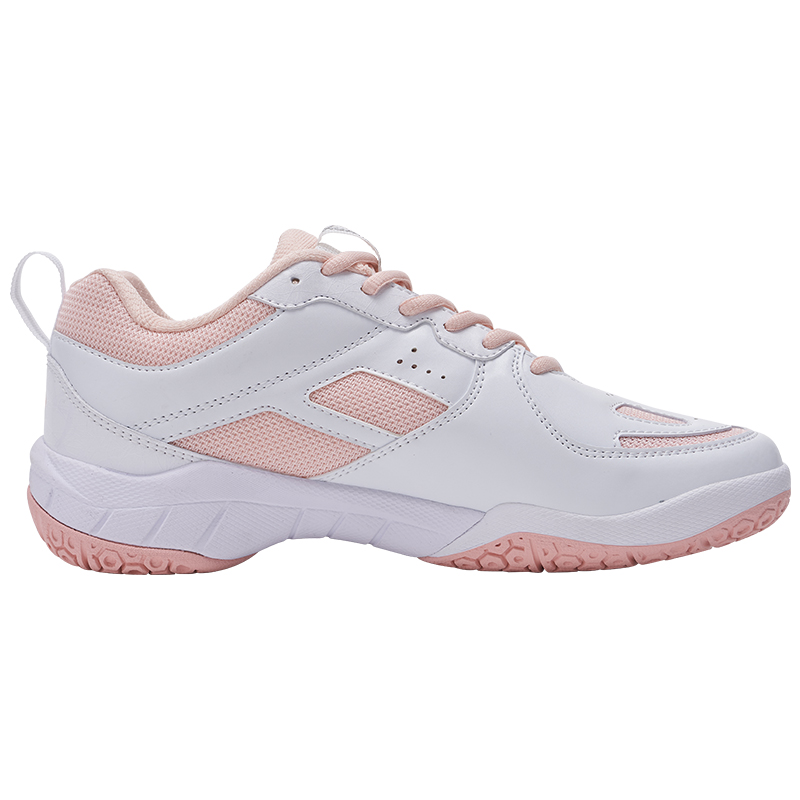 KUMPOO Cushioning Breathable Support Low top Badminton Shoes Unisex White Pink