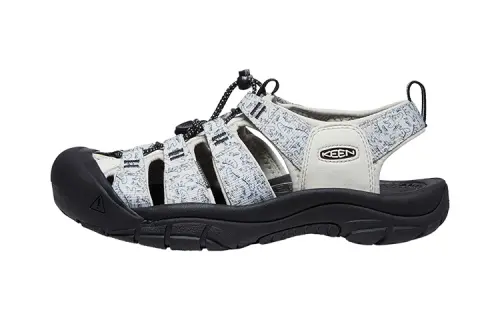 Keen Newport Retro Fabric River Trekking Shoes Men's Black White