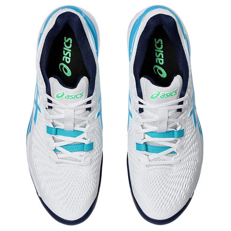 ASICS Gel Resolution 9 White Digital Aqua