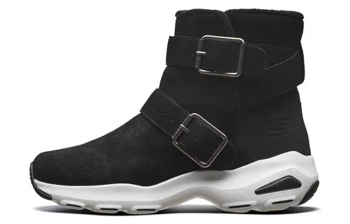 Skechers D'LITES Snow Boots Women's Low Top Black/White