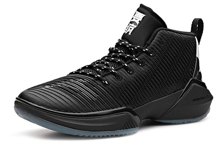 ANTA Basketball Shoes Men’s Mid Top Black/White