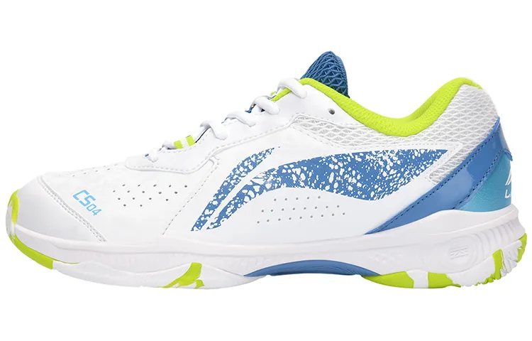 Li Ning Slip Resistant, Abrasion Resistant, Breathable, Lightweight Low top Badminton Shoes Unisex Paris Blue