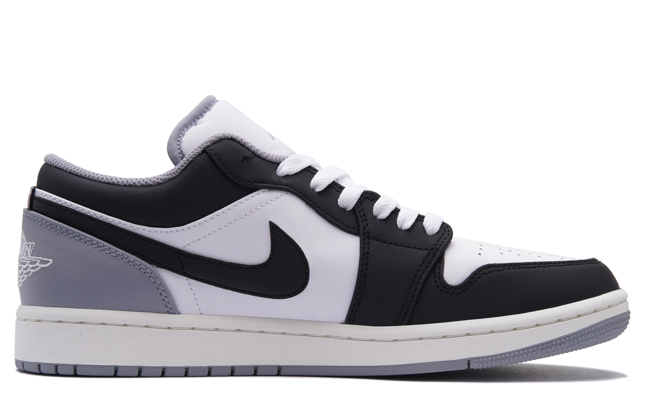 Jordan Air Jordan 1 Wear resistant And Lightweight Low top Vintage Basketball Shoes Men’s Black Gray